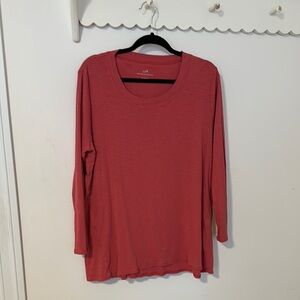 J. Jill Women's Pink Long Sleeve Top XL
